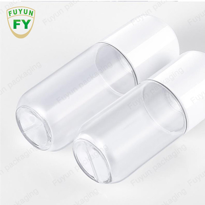 Botol Pompa Plastik 18ml 20ml Bentuk Kapsul Botol Toner PET Bening