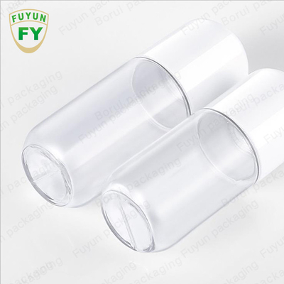 Botol Pompa Plastik 18ml 20ml Bentuk Kapsul Botol Toner PET Bening