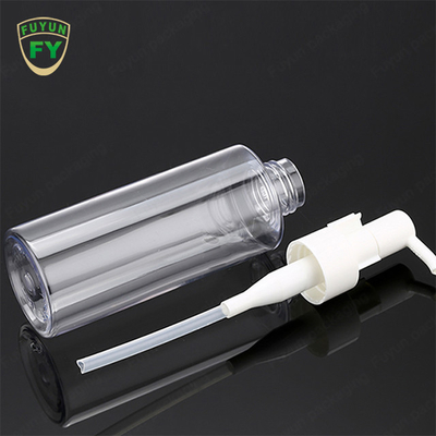 160ml 200ml Botol Pompa Plastik PET Bening Untuk Minyak Tubuh