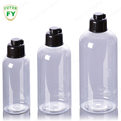 Botol Plastik Toner Squeeze Tinggi 156mm Dengan Tutup Hitam