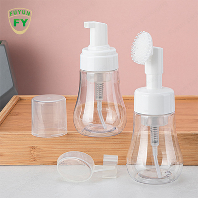 Hot Stamping 150ml Botol Pompa Busa Dengan Kepala Sikat Silikon