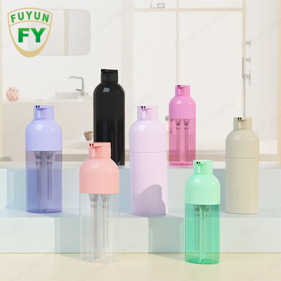 Botol Dispenser Pompa Sampo Pencelupan Plastik OEM 300ML Chrome